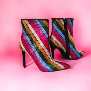 INC International Concepts Bling Boots sz 5